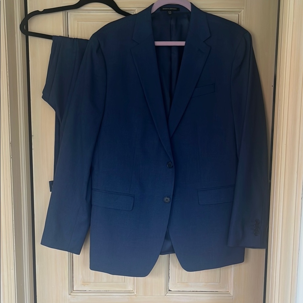 Banana Republic Blue Tailored Suit Jacket
